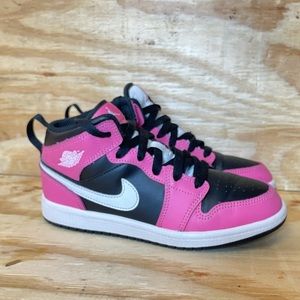 Air Jordan 1 mid Pinksicle girls size 2y pink athletic shoes